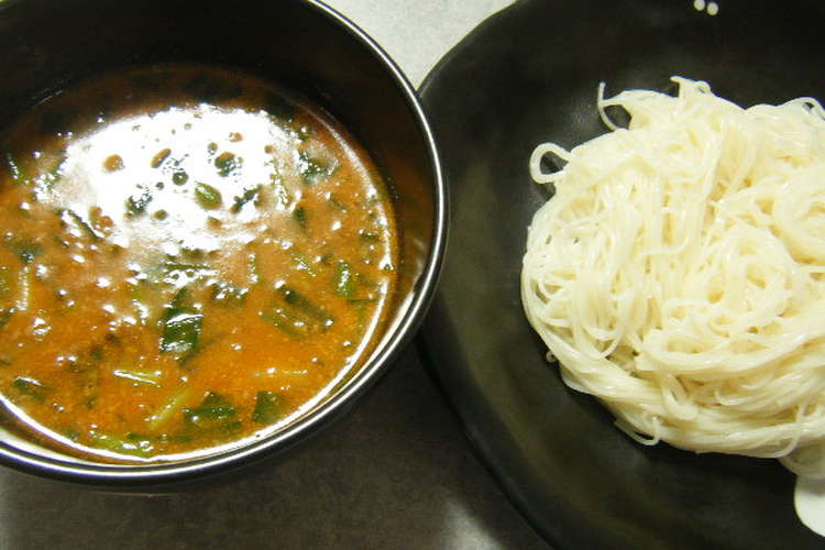 簡単 坦々麺風 ﾋﾟﾘ辛つけ麺 レシピ 作り方 By Kuronekoyt クックパッド 簡単おいしいみんなのレシピが356万品