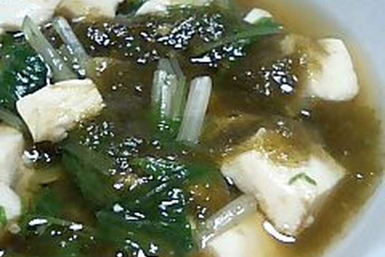 豆腐と水菜のとろろ昆布スープ レシピ 作り方 By Mirinya クックパッド 簡単おいしいみんなのレシピが352万品