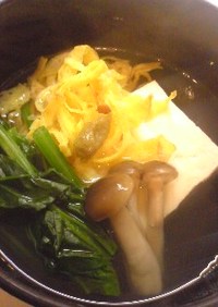 錦糸卵と豆腐のお吸い物
