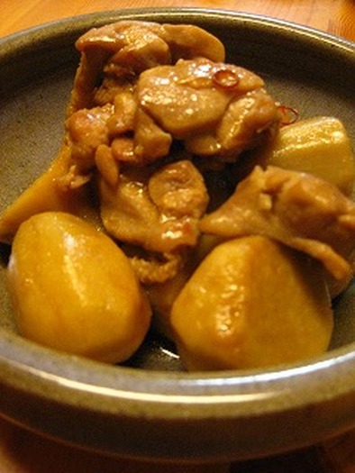 里芋と鶏肉のオイスター煮の写真