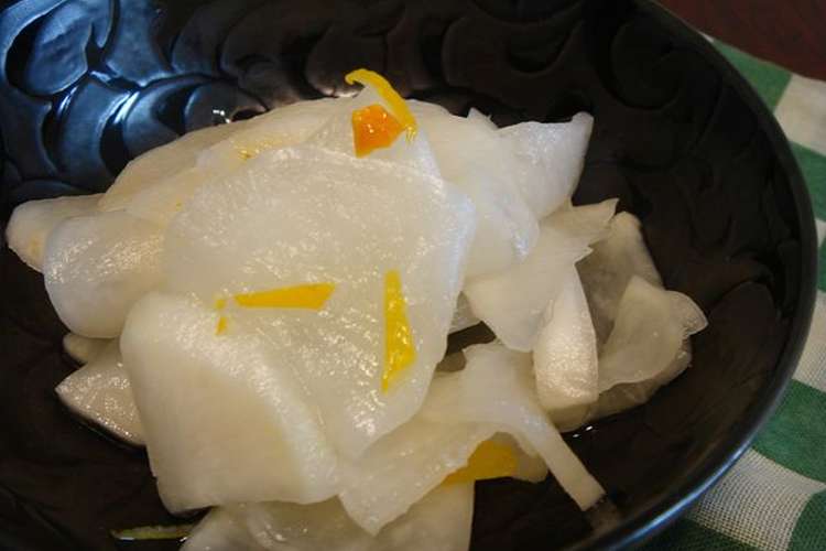 胃もたれ解消 簡単 ゆずと大根の甘酢漬け レシピ 作り方 By のりたま くすいむん クックパッド 簡単おいしいみんなのレシピが349万品