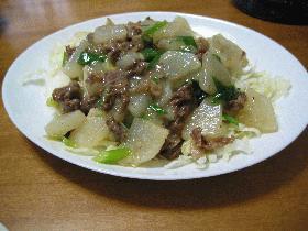 大根と牛の中華風