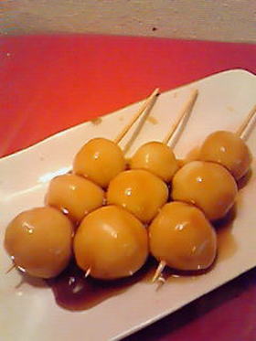 お花見☆豆腐でみたらし団子!