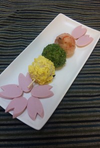 お花見❀三色お団子寿司