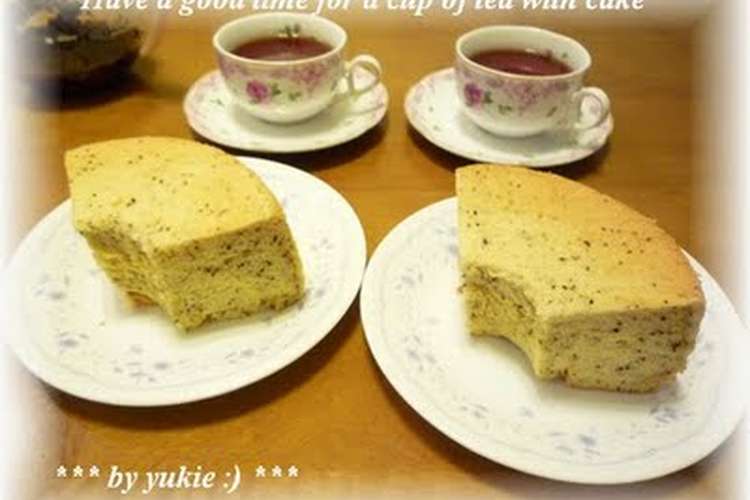 超しっとり 紅茶シフォンケーキ レシピ 作り方 By Yukierest クックパッド