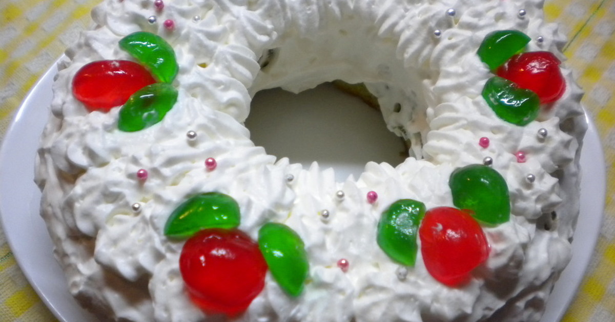 １８ リング型 簡単クリスマスケーキ レシピ 作り方 By リカ チャコ クックパッド
