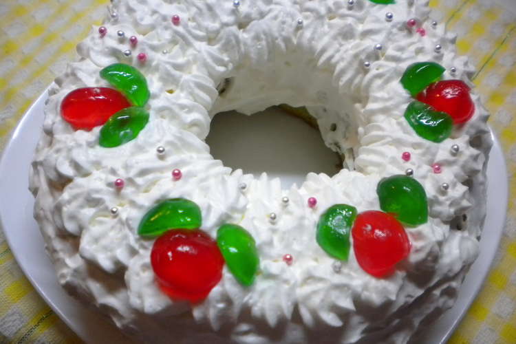 １８ リング型 簡単クリスマスケーキ レシピ 作り方 By リカ チャコ クックパッド