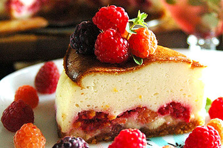 ラズベリーとチョコのホワイトチーズケーキ レシピ 作り方 By Sala クックパッド