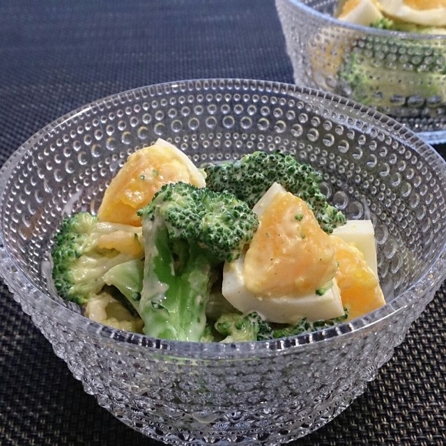 ブロッコリーとゆで卵のオイマヨサラダ レシピ 作り方 By Ayachihi クックパッド 簡単おいしいみんなのレシピが375万品