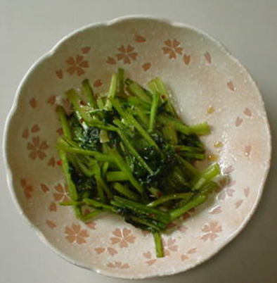 かぶの葉中華風味の写真