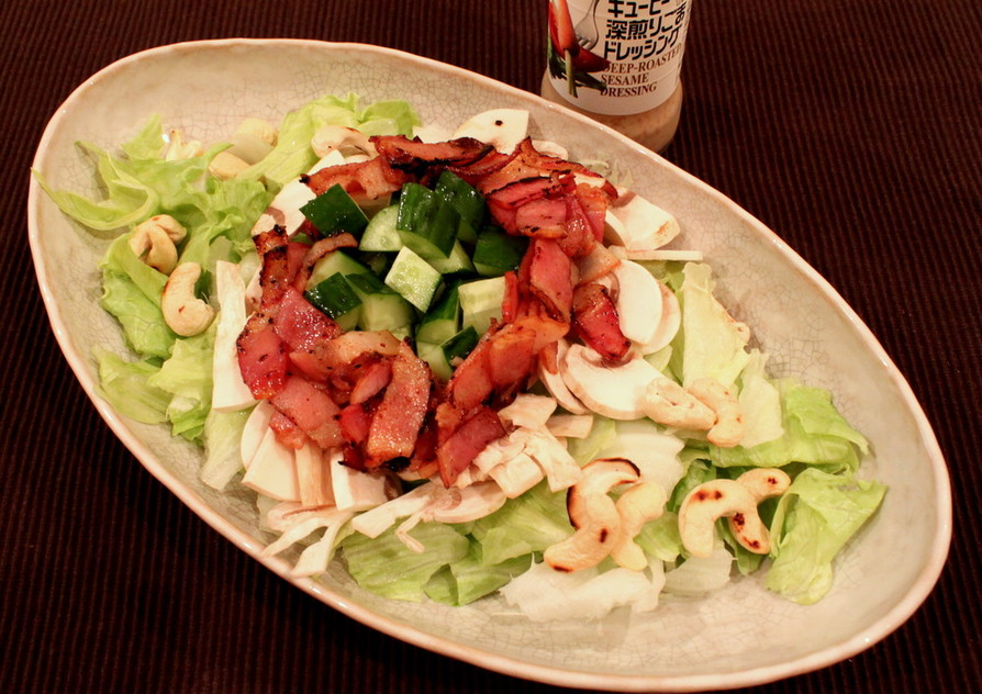 ヒラタケとゴマヌードルのサラダ レシピ