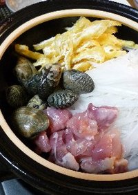アサリと鶏肉・大根のシンプル鍋