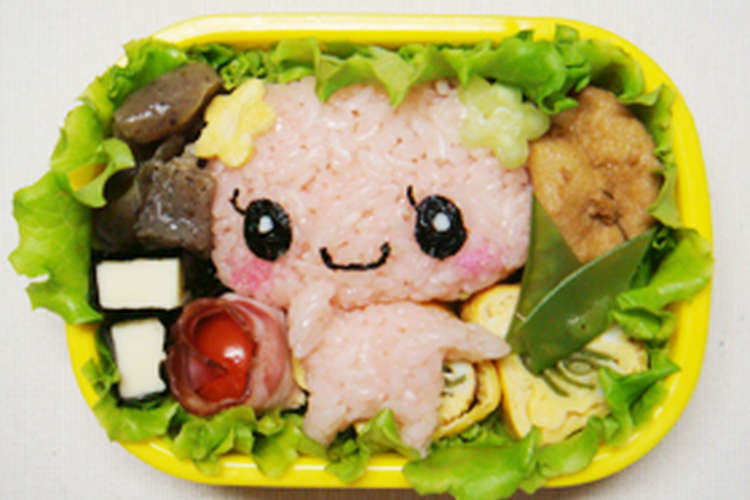 ふらわっちのデコふりおにぎり キャラ弁 レシピ 作り方 By かとうしえる クックパッド