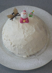 クリスマスのドーム型ケーキ