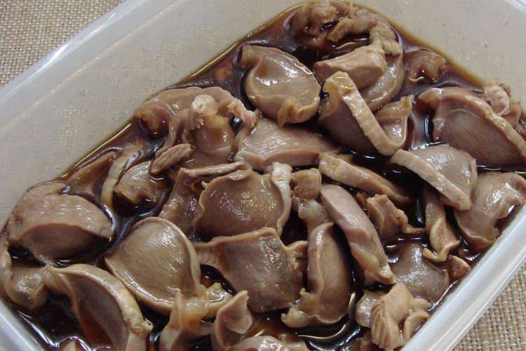 超簡単 コリコリ砂肝のポン酢漬け レシピ 作り方 By けっちゃま クックパッド