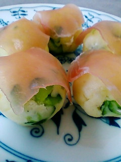 おもてなし前菜・一枚まとったポテトサラダ