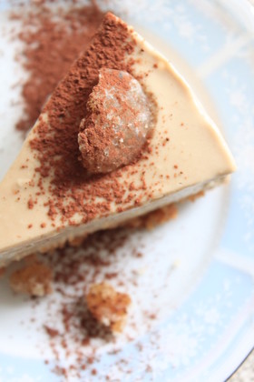 マロンのレアチーズケーキ。