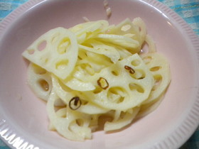 柿酢で蓮根漬け(御節にも)