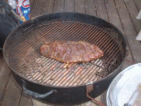 漬けて焼くだけ牛肉のフランクステーキ BBQ ver.