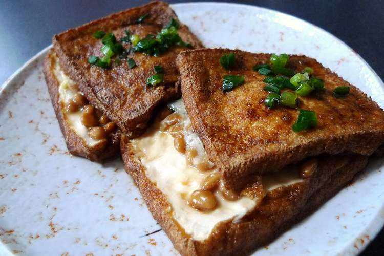 厚揚げで大葉にんにく納豆挟み焼き レシピ 作り方 By おらんでう たん クックパッド 簡単おいしいみんなのレシピが359万品