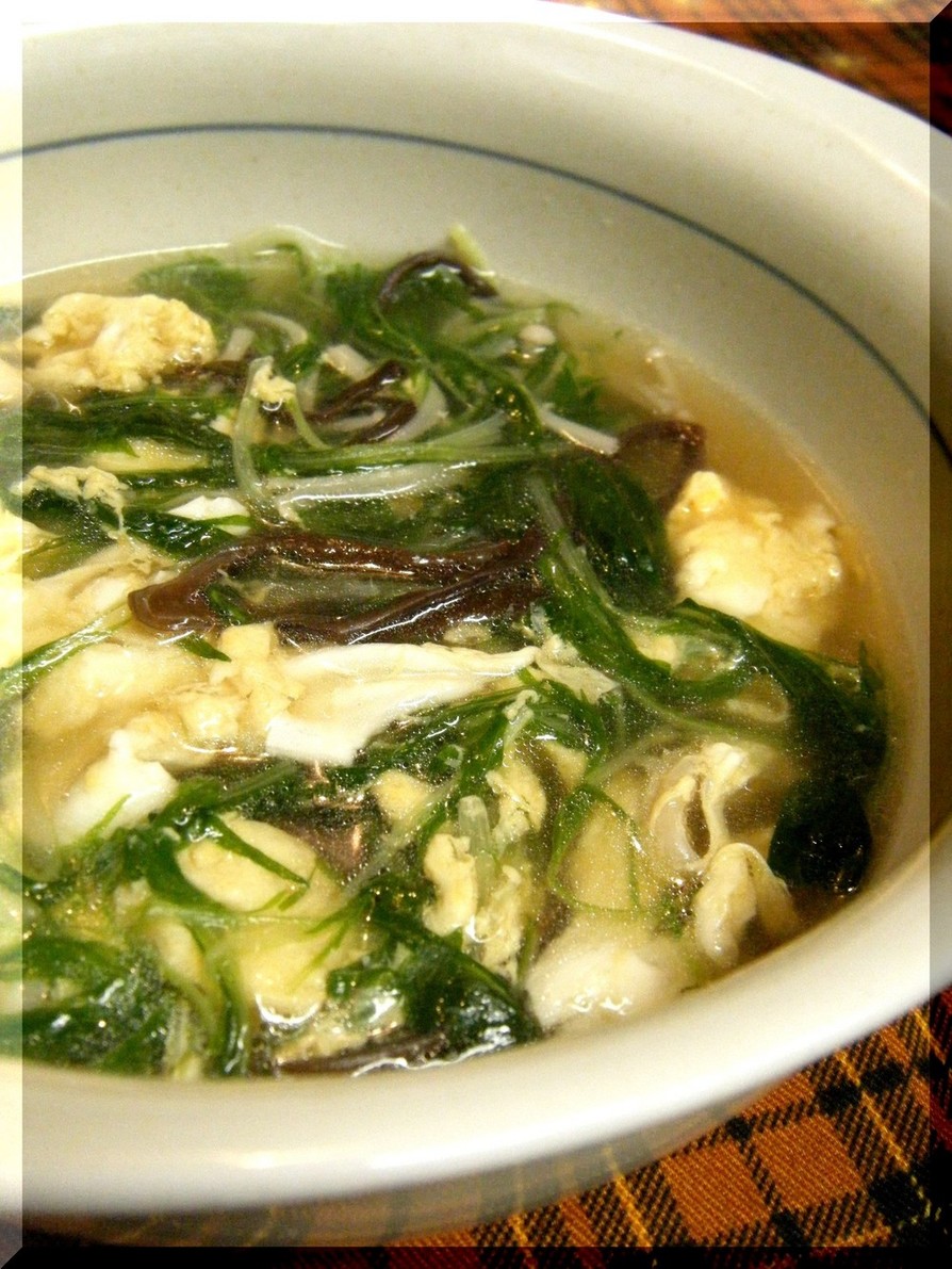 水菜の中華スープの画像