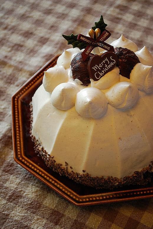 チョコ＆マロンのドームケーキの画像