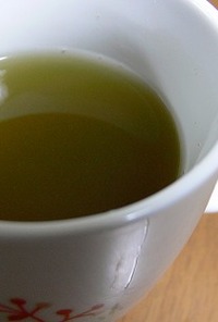 寒い朝に。はちみつ緑茶♪