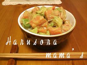 カフェっぽい☆サーモンとアボカド旨ダレ丼