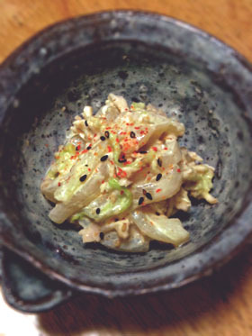 白菜の味噌ゴマヨ和えの画像