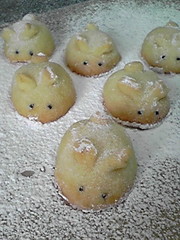 可愛いうさぎのスノーボールクッキー☆の写真