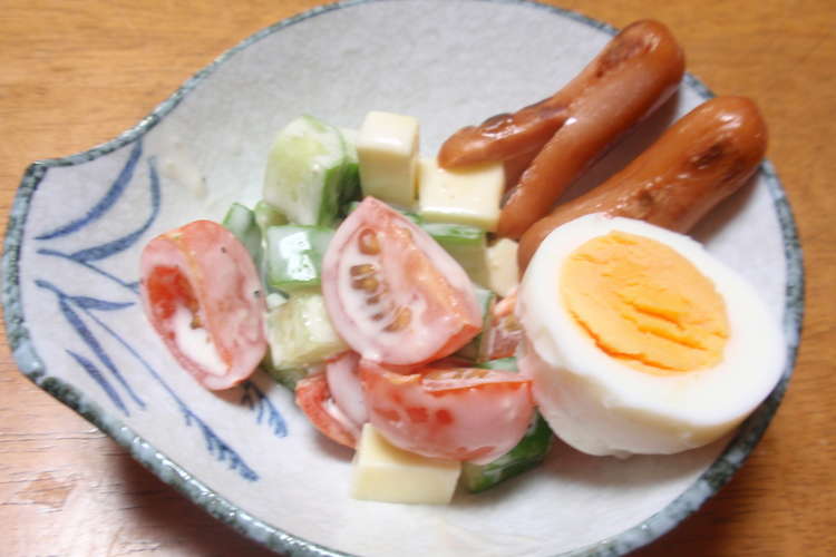 きゅうりとチーズトマトのサラダ レシピ 作り方 By きみとみ クックパッド 簡単おいしいみんなのレシピが360万品