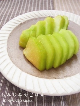 はやとうり(隼人瓜)の味噌漬け