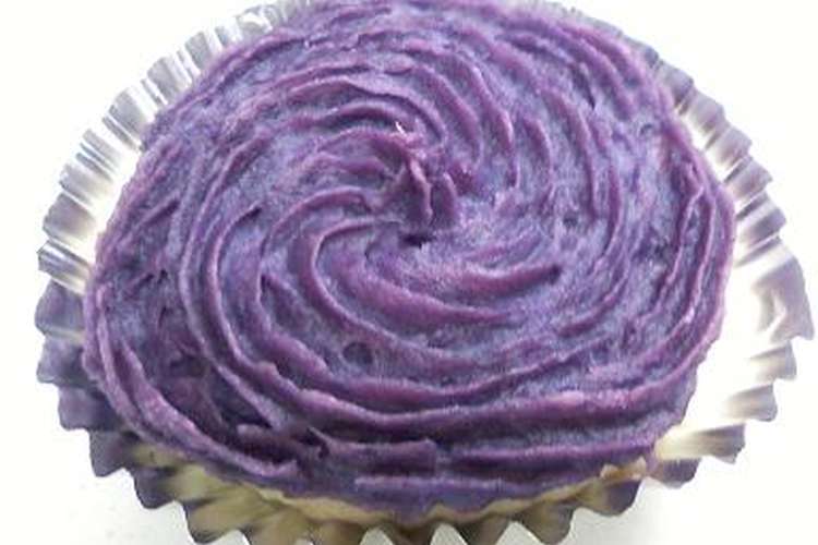 紫芋クリームのカップケーキ レシピ 作り方 By ちぃくぅぴぃ クックパッド