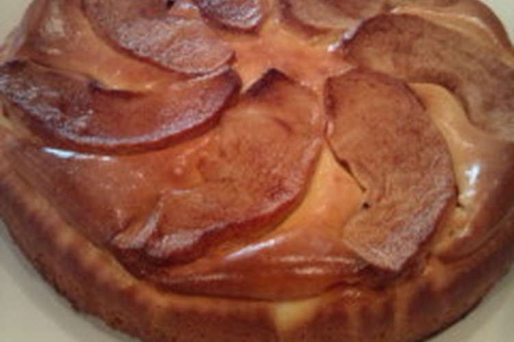 手作りボトムでたっぷり林檎のチーズケーキ レシピ 作り方 By ｍｉｙａｃｏ クックパッド