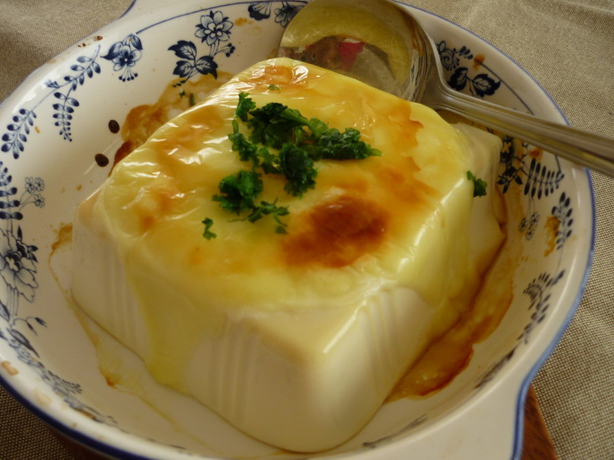 絹ごし豆腐のチーズ焼きの画像
