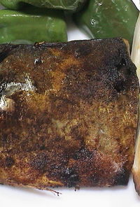 　塩サバの　ヘルシー　カレー粉焼き