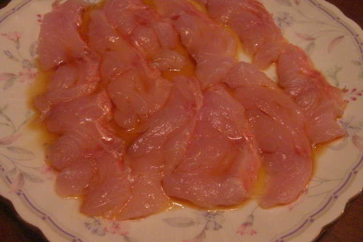 中華味のカルパッチョ キンメダイで レシピ 作り方 By きらり流れ星 クックパッド 簡単おいしいみんなのレシピが360万品