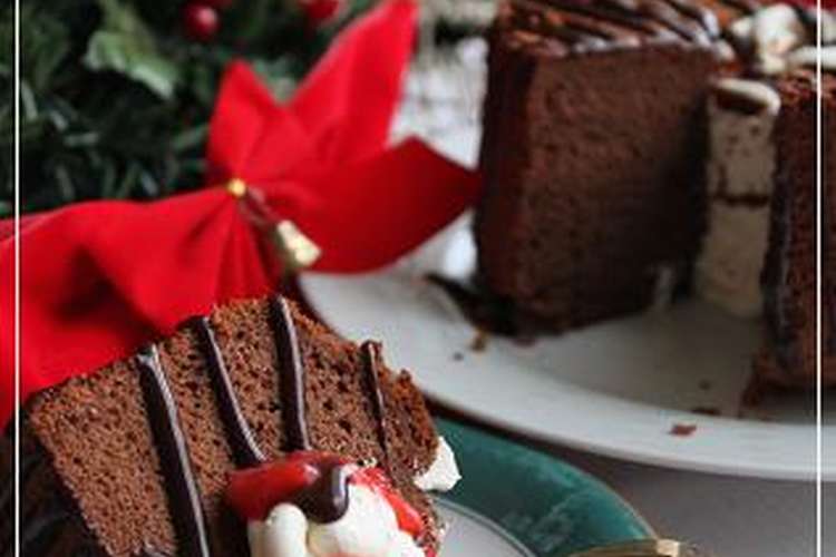 クリスマスも チョコレートシフォンケーキ レシピ 作り方 By ゆぅたんく クックパッド