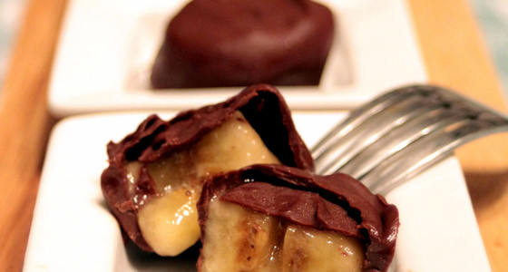 塩漬けチョコレート冷凍バナナバイトのレシピ