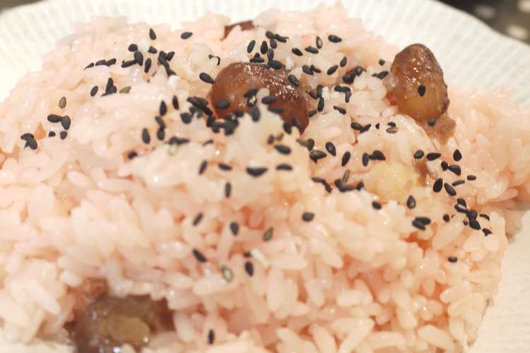 北海道のピンクで甘ーいお赤飯 レシピ 作り方 By みゆmama クックパッド
