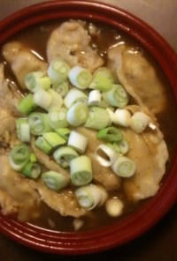 精進豆腐と白菜の水餃子