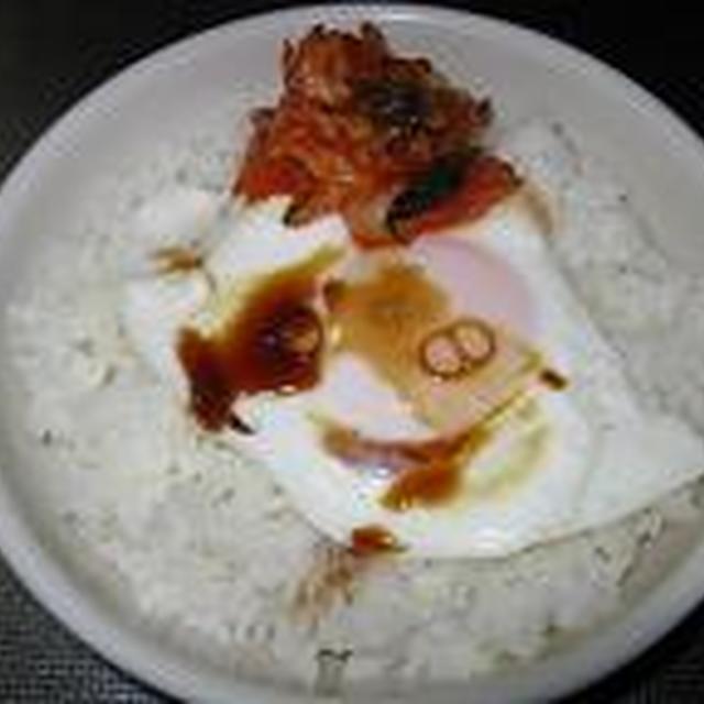 簡単朝ごはん 韓国風目玉焼き丼 レシピ 作り方 By Dad Kids クックパッド