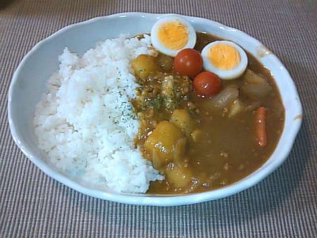 いつもより可愛いカレーライスの盛り付け レシピ 作り方 By めろ