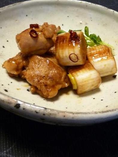 下仁田葱と鶏の照り焼きの写真
