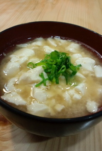 沖縄料理ゆし豆腐風♡おぼろ豆腐のお味噌汁