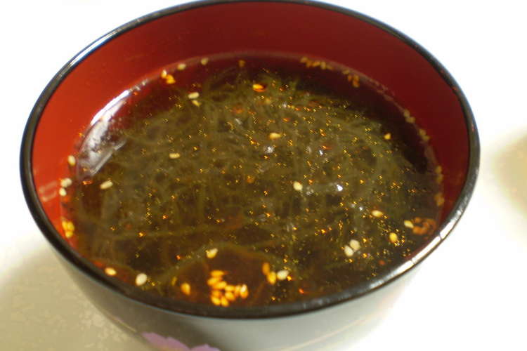 石垣島ラー油ｄｅ簡単もずくスープ レシピ 作り方 By 恋 恋 恋 クックパッド 簡単おいしいみんなのレシピが354万品