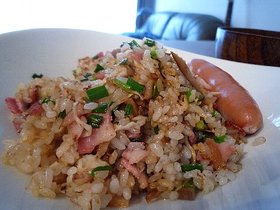 切干大根とメンマのコリコリチャーハン