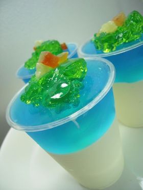 海外リゾートイメージのレアチーズケーキ