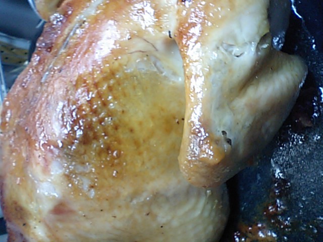 簡単料理！！丸鶏のローストチキンの画像