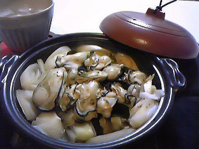 蒸し牡蛎鍋の写真